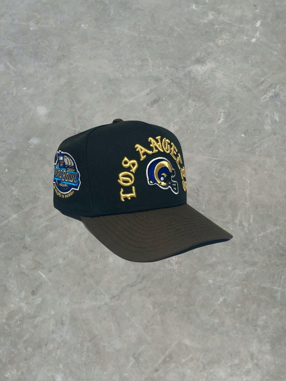 Los Angeles Rams New Era 9Fifty A-Frame Hat Cap City Exclusive OS Two Tone